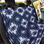 Blue Shibori Print Pet Car Back Seat Cover