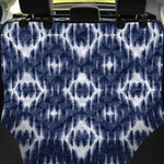 Blue Shibori Print Pet Car Back Seat Cover