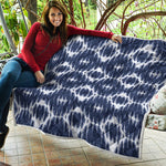 Blue Shibori Print Quilt