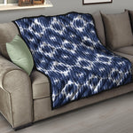 Blue Shibori Print Quilt