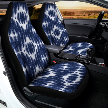 Blue Shibori Print Universal Fit Car Seat Covers