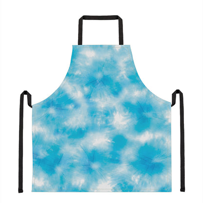Blue Shibori Tie Dye Print Apron