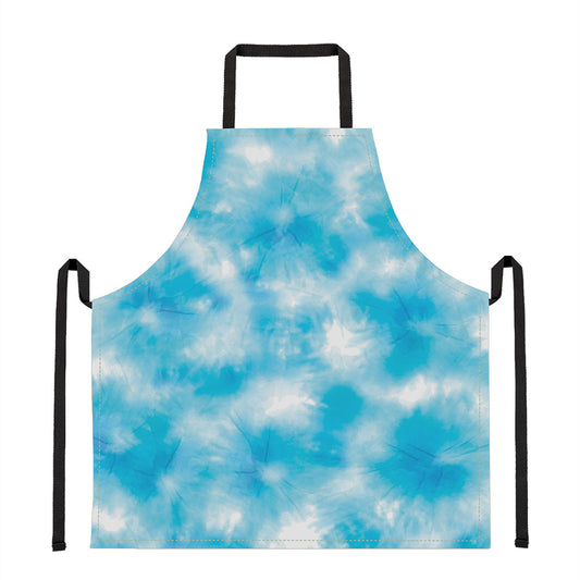 Blue Shibori Tie Dye Print Apron