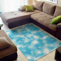 Blue Shibori Tie Dye Print Floor Mat