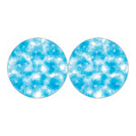 Blue Shibori Tie Dye Print Car Coasters