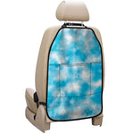 Blue Shibori Tie Dye Print Car Seat Organizers