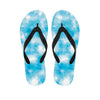 Blue Shibori Tie Dye Print Flip Flops