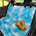 Blue Shibori Tie Dye Print Pet Car Back Seat Cover