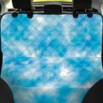 Blue Shibori Tie Dye Print Pet Car Back Seat Cover