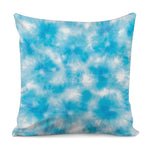 Blue Shibori Tie Dye Print Pillow Cover