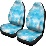 Blue Shibori Tie Dye Print Universal Fit Car Seat Covers