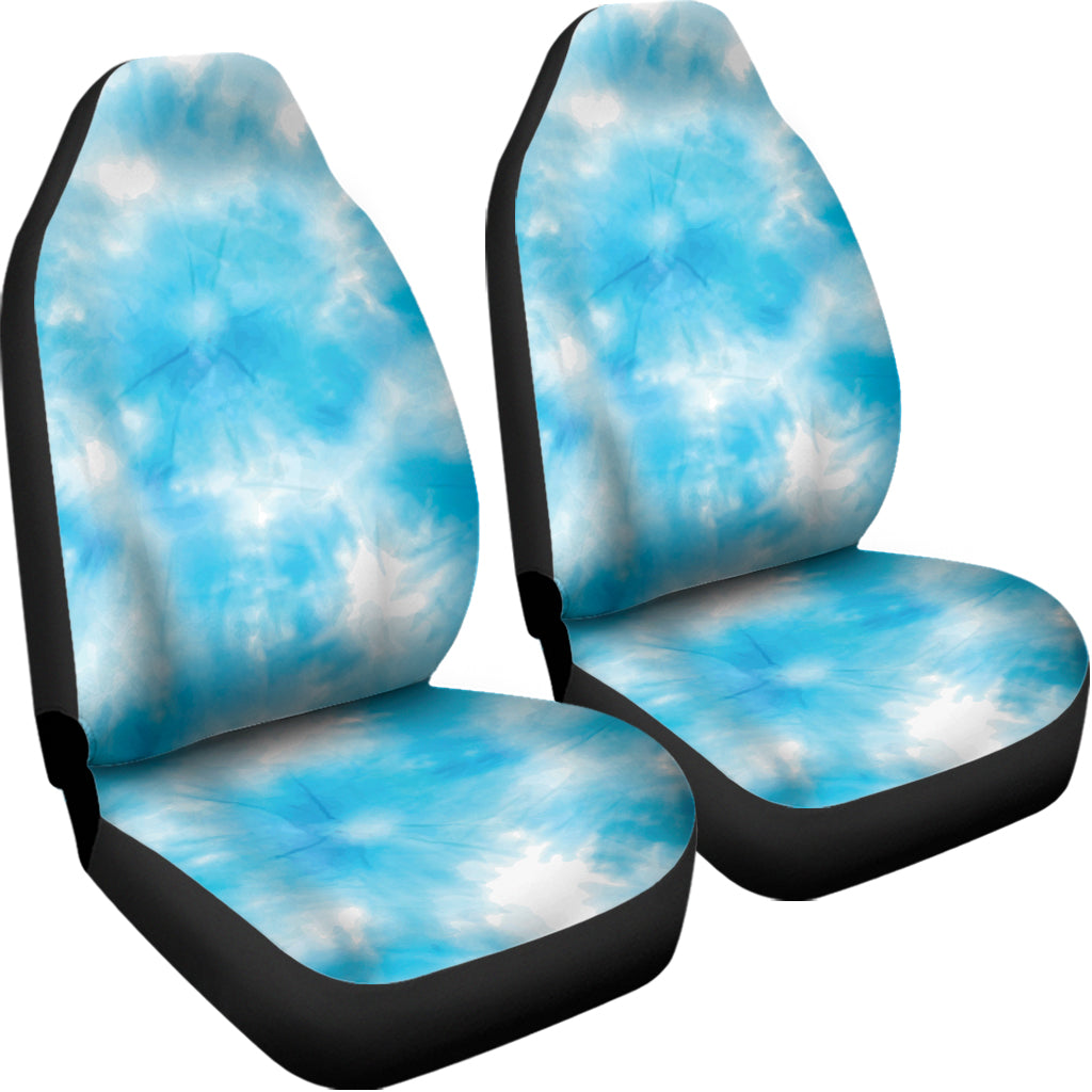 Blue Shibori Tie Dye Print Universal Fit Car Seat Covers