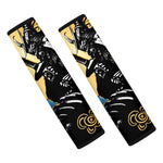 Blue Sky And Golden Sun Samurai Print Car Seat Belt Covers