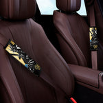 Blue Sky And Golden Sun Samurai Print Car Seat Belt Covers