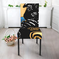 Blue Sky And Golden Sun Samurai Print Dining Chair Slipcover