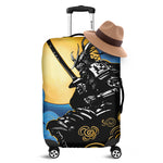 Blue Sky And Golden Sun Samurai Print Luggage Cover