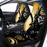 Blue Sky And Golden Sun Samurai Print Universal Fit Car Seat Covers