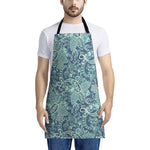 Blue Sky Paisley Bohemian Pattern Print Apron