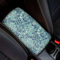 Blue Sky Paisley Bohemian Pattern Print Car Center Console Cover