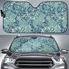 Blue Sky Paisley Bohemian Pattern Print Car Sun Shade GearFrost