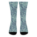 Blue Sky Paisley Bohemian Pattern Print Crew Socks