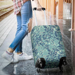 Blue Sky Paisley Bohemian Pattern Print Luggage Cover GearFrost