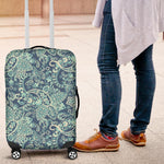 Blue Sky Paisley Bohemian Pattern Print Luggage Cover GearFrost