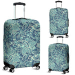 Blue Sky Paisley Bohemian Pattern Print Luggage Cover GearFrost