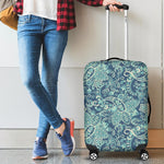 Blue Sky Paisley Bohemian Pattern Print Luggage Cover GearFrost