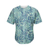 Blue Sky Paisley Bohemian Pattern Print Men's Baseball Jersey