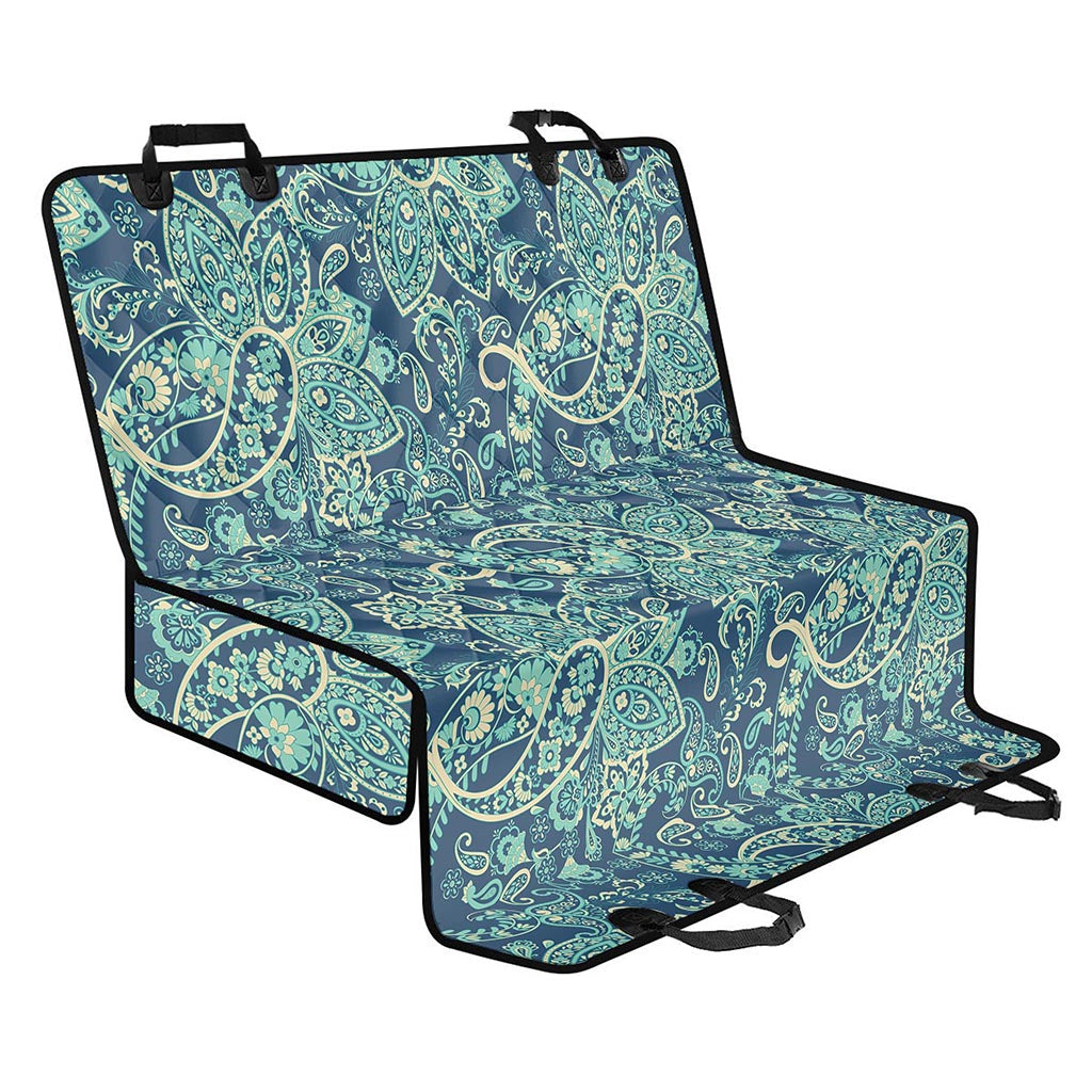 Blue Sky Paisley Bohemian Pattern Print Pet Car Back Seat Cover