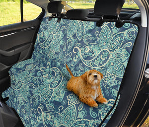 Blue Sky Paisley Bohemian Pattern Print Pet Car Back Seat Cover