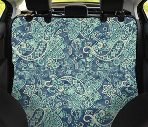 Blue Sky Paisley Bohemian Pattern Print Pet Car Back Seat Cover