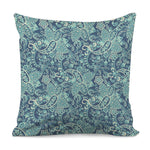 Blue Sky Paisley Bohemian Pattern Print Pillow Cover