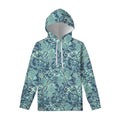 Blue Sky Paisley Bohemian Pattern Print Pullover Hoodie