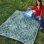 Blue Sky Paisley Bohemian Pattern Print Quilt