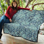 Blue Sky Paisley Bohemian Pattern Print Quilt