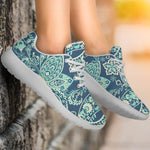 Blue Sky Paisley Bohemian Pattern Print Sport Shoes GearFrost