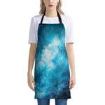 Blue Sky Universe Galaxy Space Print Apron