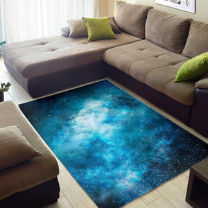 Blue Sky Universe Galaxy Space Print Area Rug GearFrost