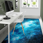 Blue Sky Universe Galaxy Space Print Area Rug GearFrost