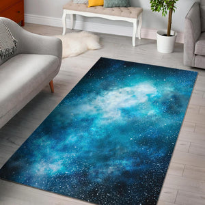 Blue Sky Universe Galaxy Space Print Area Rug GearFrost