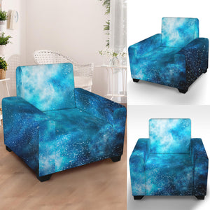 Blue Sky Universe Galaxy Space Print Armchair Slipcover