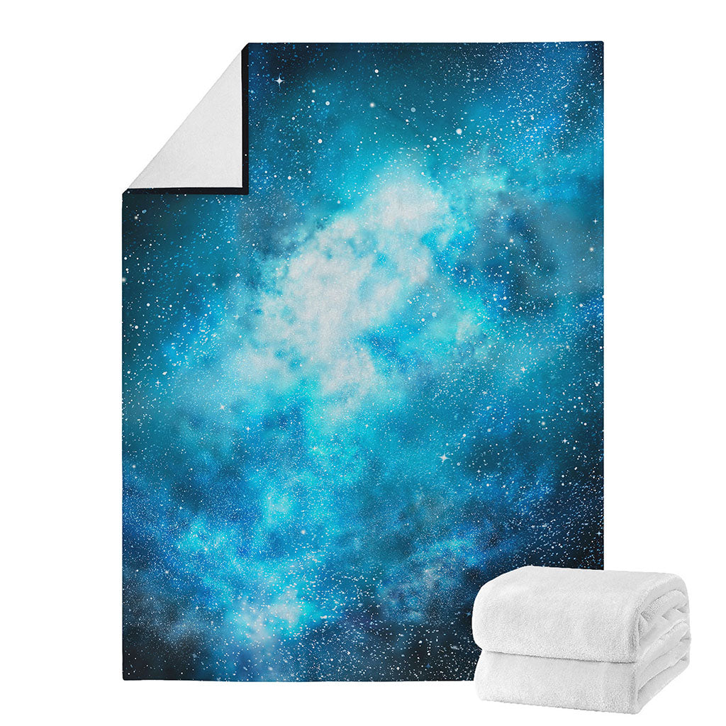 Blue Sky Universe Galaxy Space Print Blanket