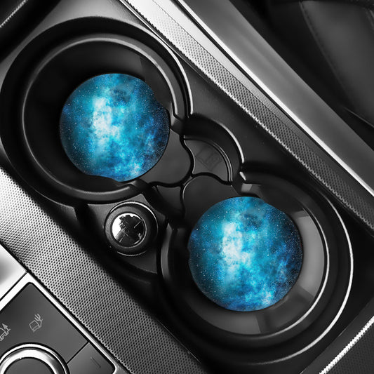 Blue Sky Universe Galaxy Space Print Car Coasters
