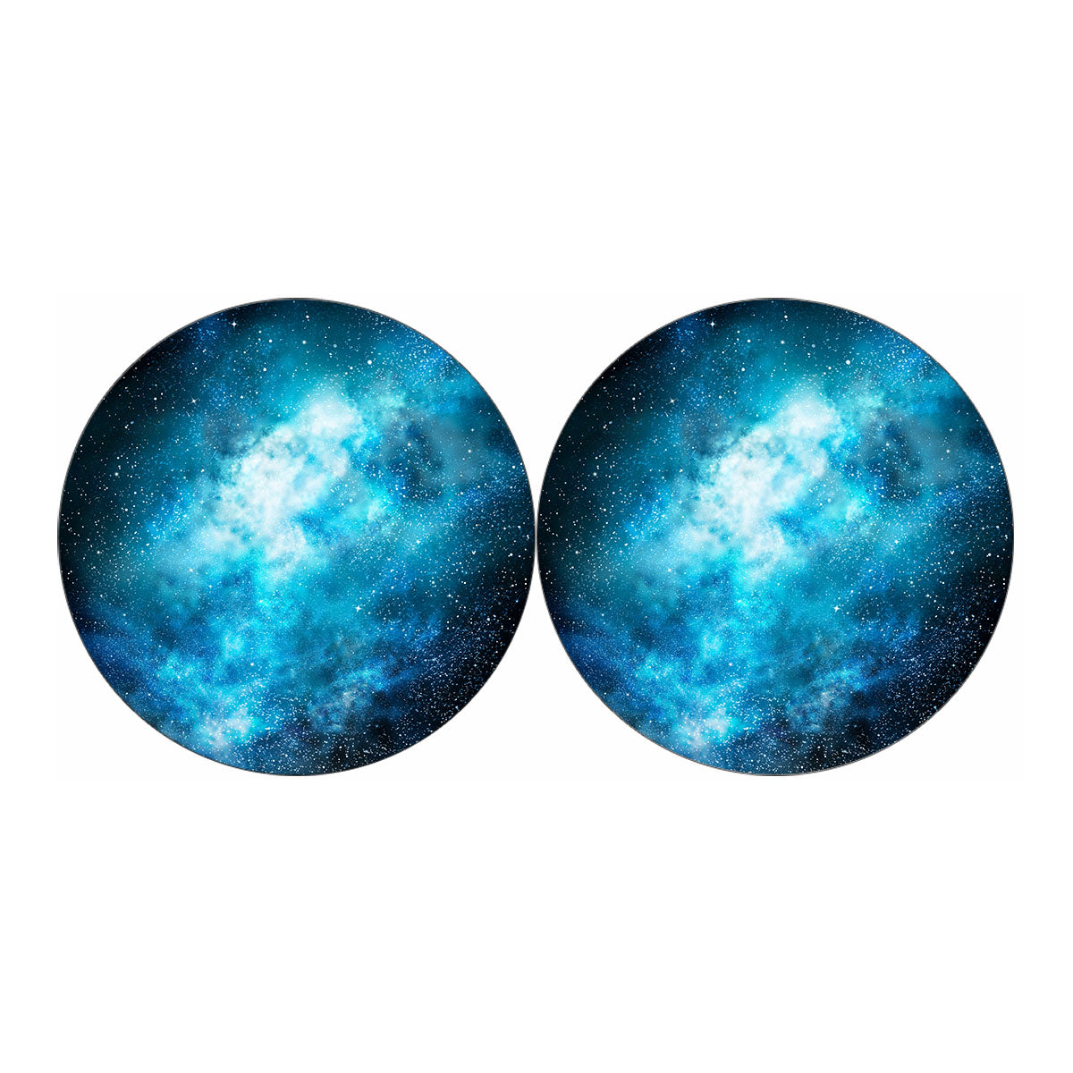 Blue Sky Universe Galaxy Space Print Car Coasters