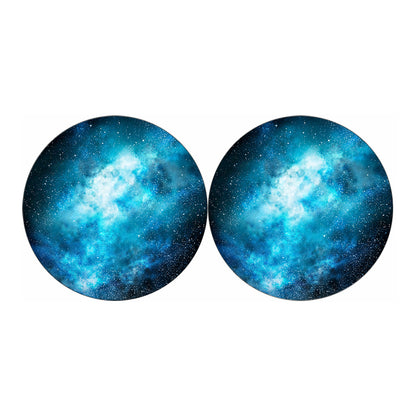 Blue Sky Universe Galaxy Space Print Car Coasters