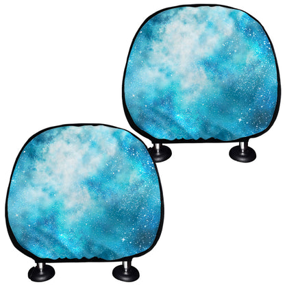 Blue Sky Universe Galaxy Space Print Car Headrest Covers