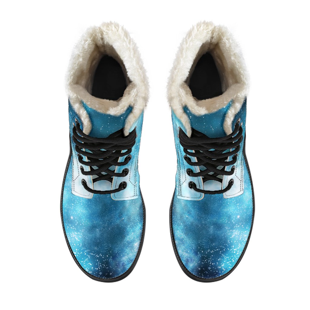 Blue Sky Universe Galaxy Space Print Comfy Boots GearFrost