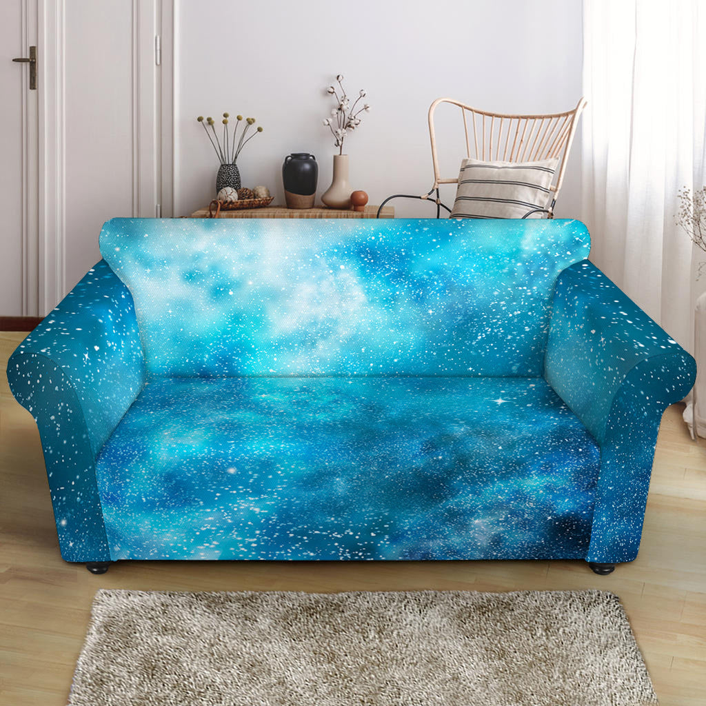 Blue Sky Universe Galaxy Space Print Loveseat Slipcover